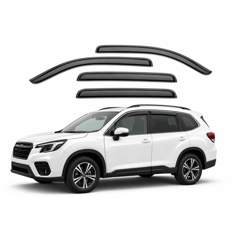 Black Horse Off Road Tape On Rain Guard/Wind Deflectors for 2019-2024 Subaru Forester - 14SUB27