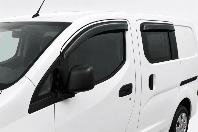 Black Horse Off Road Tape On Rain Guard/Wind Deflectors for 2014-2019 Nissan NV200 - 14-NINV200