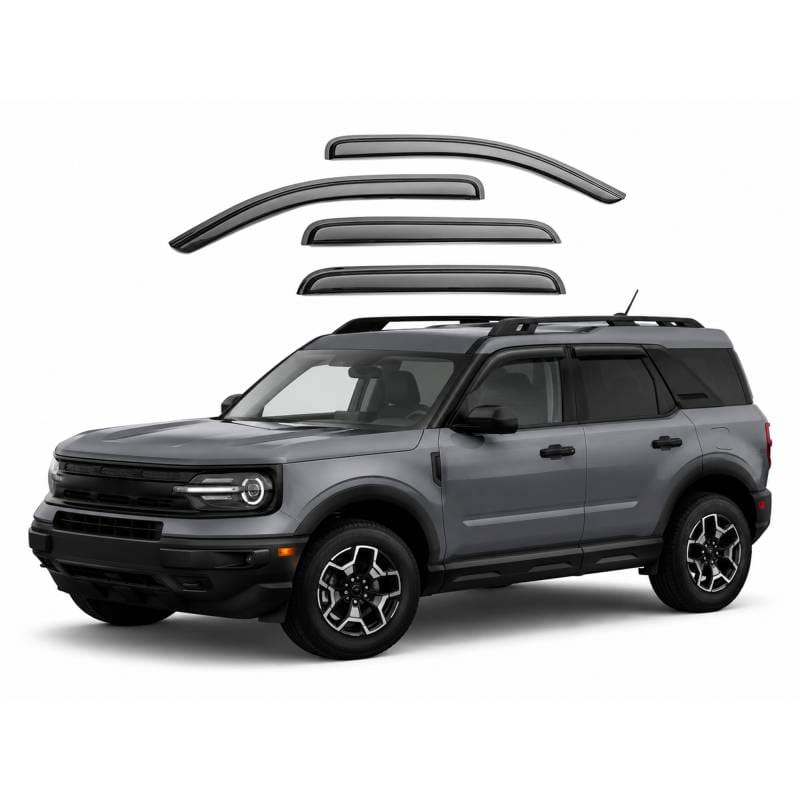 Black Horse Off Road Tape On Rain Guard/Wind Deflectors for 2021-2024 Ford Bronco Sport - 140713