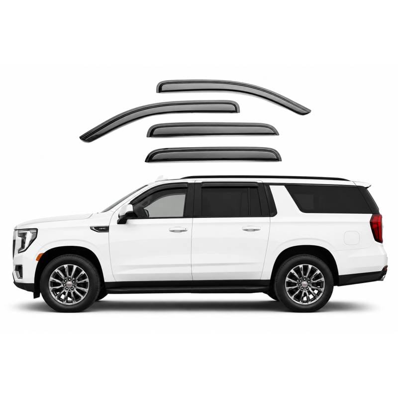 Black Horse Off Road Tape On Rain Guard/Wind Deflectors for 2021-2024 GMC Yukon XL - 144716