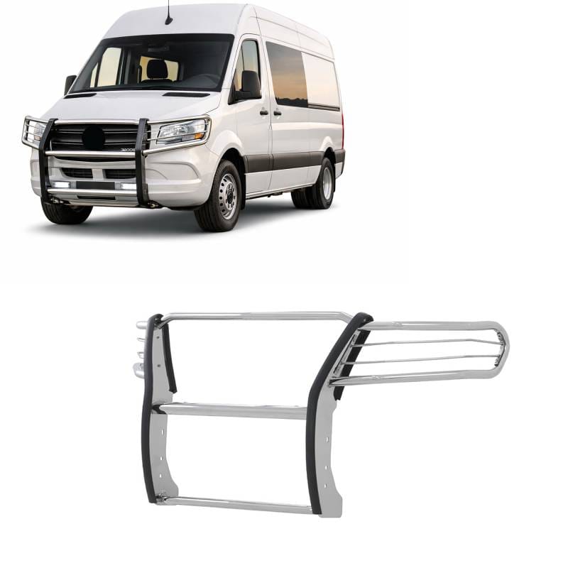 Black Horse Off Road Grille Guard for Mercedes and Freightliner Sprinter - 17D503MSS