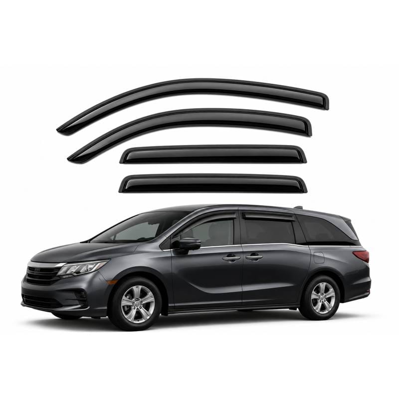 Black Horse Off Road Tape On Rain Guard/Wind Deflectors for 2018-2024 Honda Odyssey - 140754