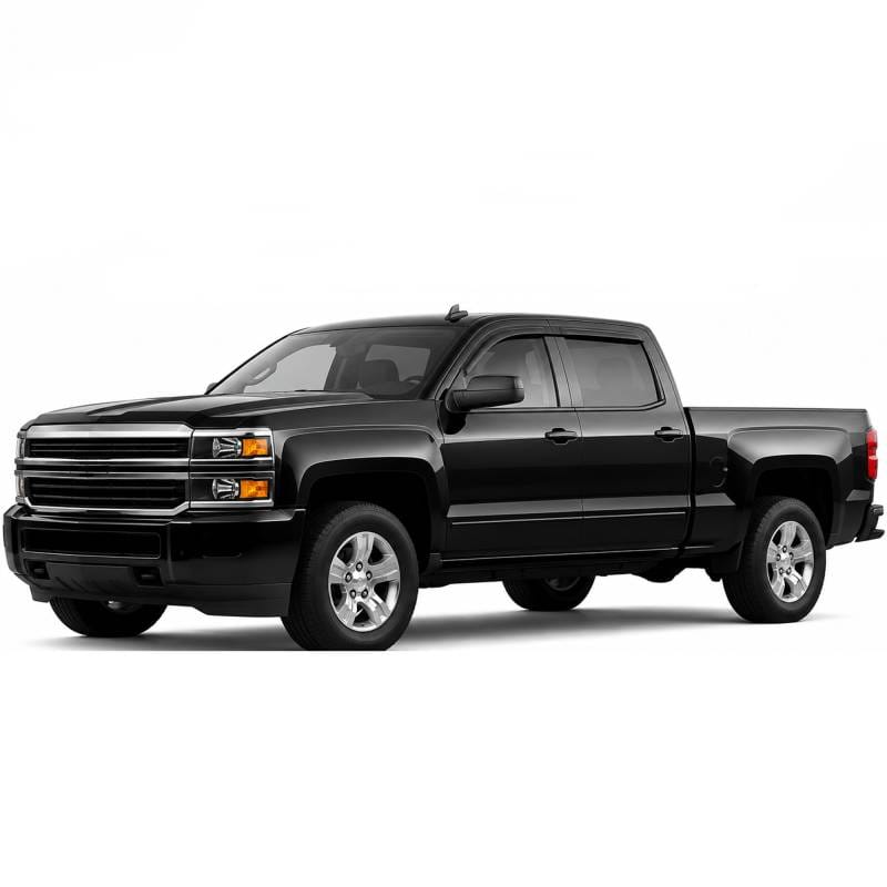 Black Horse Off Road Tape On Rain Guard/Wind Deflectors for Avalanche, Silverado 1500/2500/3500 HD Crew Cab, Suburban 1500/2500, GMC Sierra 1500/2500 HD/3500 HD Crew Cab, - 140435