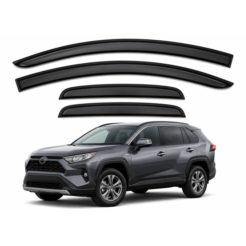 Black Horse Off Road Tape On Rain Guard/Wind Deflectors for 2009-2020 Dodge Journey - 14-94072