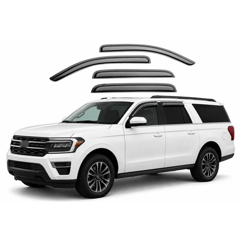 Black Horse Off Road Tape On Rain Guard/Wind Deflectors for 2018-2024 Ford Expedition - 144785