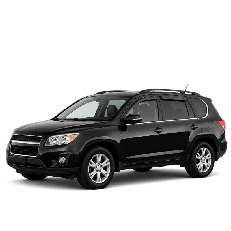 Black Horse Off Road Tape On Rain Guard/Wind Deflectors for 2001-2012 Ford Escape - 140616