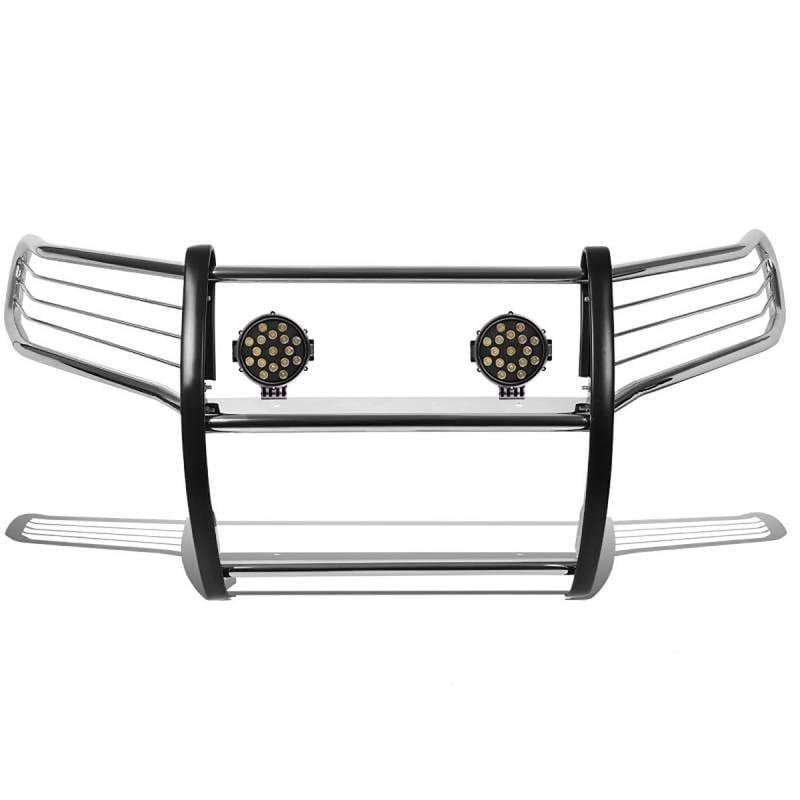 Black Horse Off Road Grille Guard Stainless Steel for Frontier/Pathfinder - 17A110200MSS-PLB