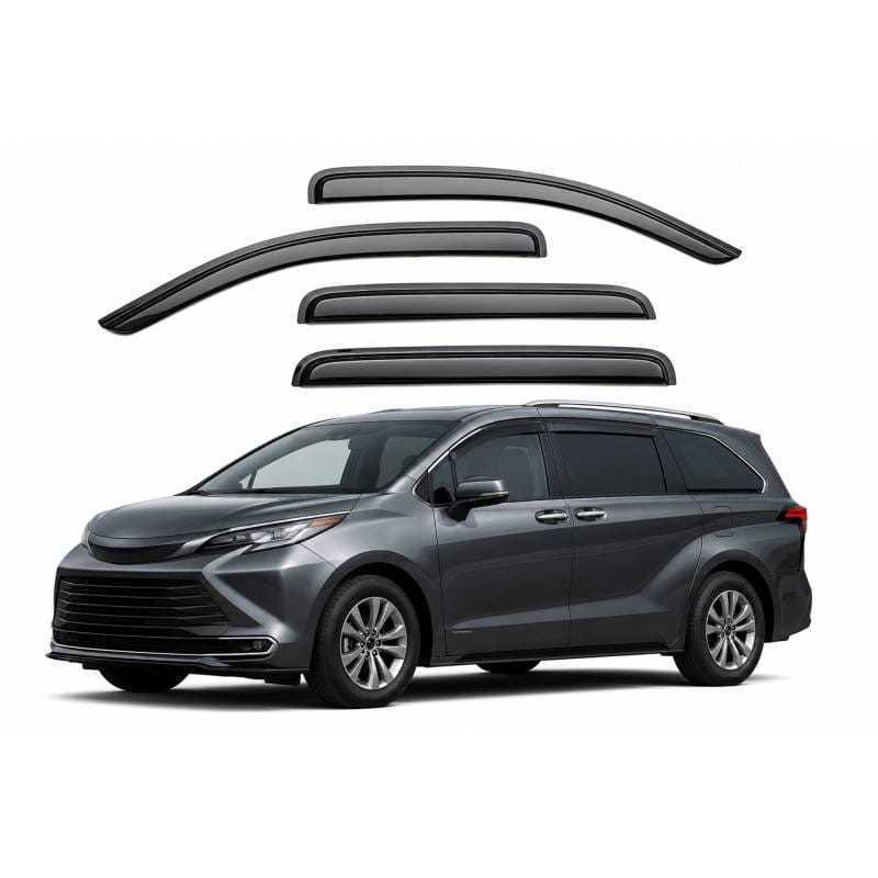 Black Horse Off Road Tape On Rain Guard/Wind Deflectors for 2021-2024 Toyota Sienna - 14T187