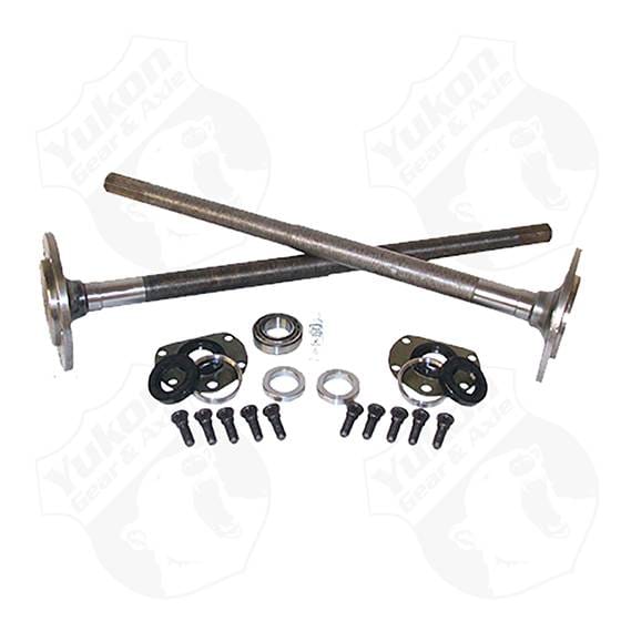 Yukon Gear One Piece Axles For 76-79 Model 20 CJ7 Quadratrack w/ Bearings and 29 Splines / Kit - YCJQ