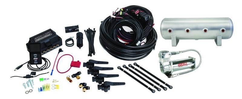 Air Lift Performance 3H (3/8 Air Line 2.5 Gal Raw Aluminum Tank VIAIR 444C Comp) - 27696