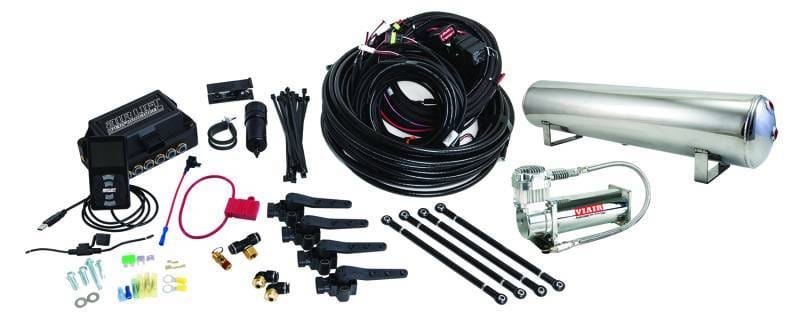 Air Lift Performance 3H (1/4 Air Line 4 Gal 5-Port Polished Aluminum Tank VIAIR 444C Comp) - 27792