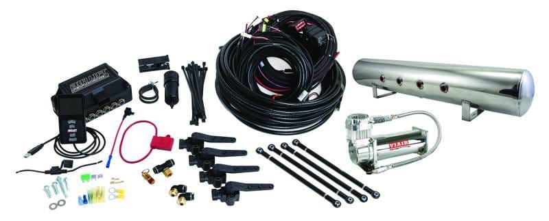 Air Lift Performance 3H (1/4 Air Line 5 Gal Polished Aluminum Tank VIAIR 444C Comp) - 27793