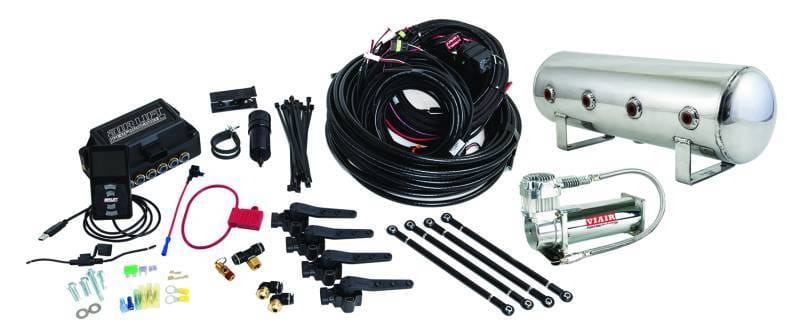 Air Lift Performance 3H (3/8 Air Line 2.5 Gal Polished Aluminum Tank VIAIR 444C Comp) - 27796