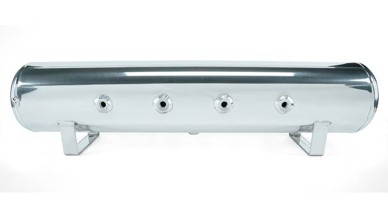 Air Lift 4 Gal. 7-Port Tank w/ Viair 444c Chrome Compressor (Incl. Fittings & Mounting Hardware) - 27803