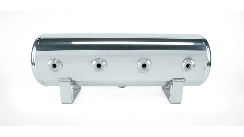 Air Lift 2.5 Gal. Polished Tank w/ Viair 444b Blk Compressor (Incl. Fittings & Mounting Hardware) - 27805