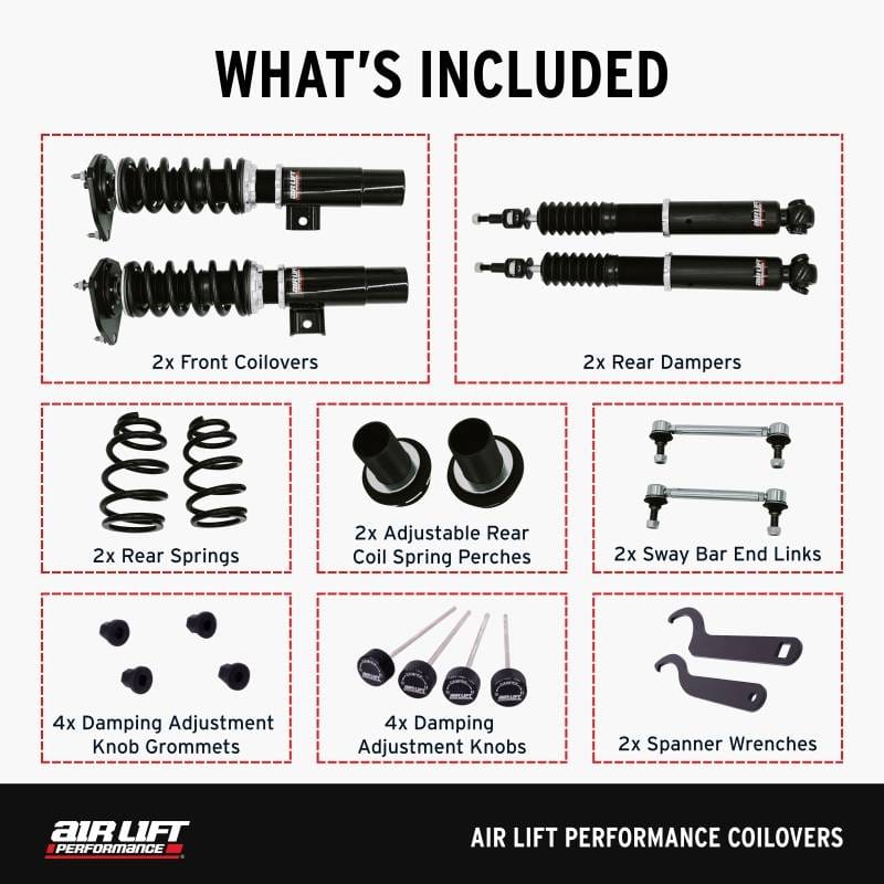 Air Lift Performance 05-14 Audi A3 / 06-14 VW GTI Coilover Kit - 79002