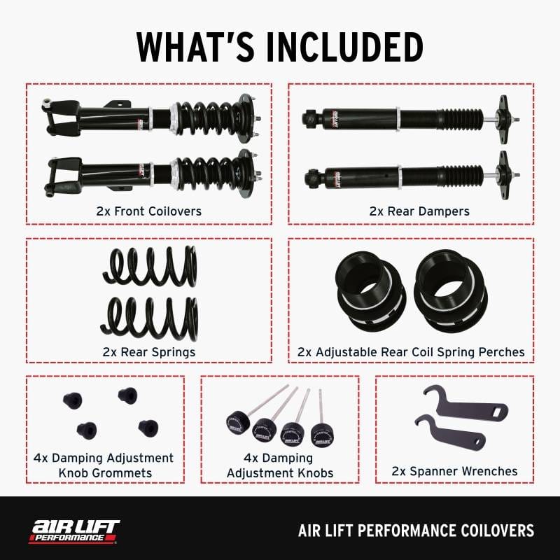 Air Lift Performance 11-23 Chrysler 300 / 15-23 Dodge Challenger Coilover Kit - 79017