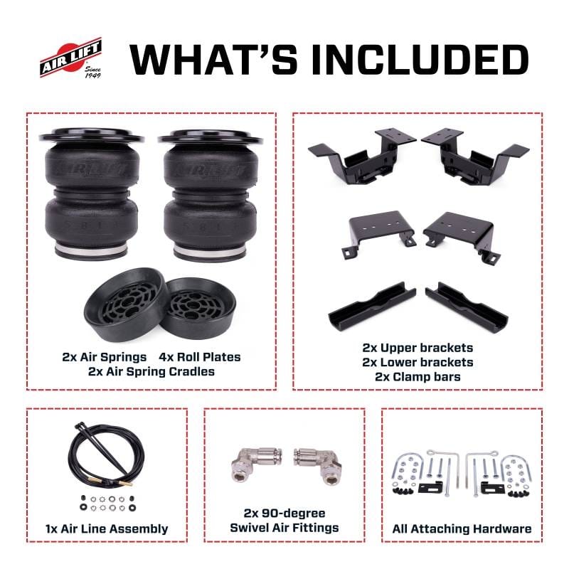 Air Lift 24-25 Chevy Silverado 2500HD ZR2 4WD Loadlifter 5000 Ultimate w/ Air Spring Cradle - 88408