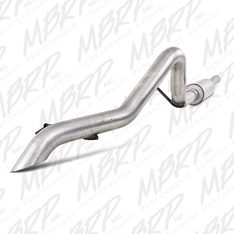 MBRP Exhaust 2 1/2" Off-Road Tail Pipe, Muffler before Axle, AL S5518AL