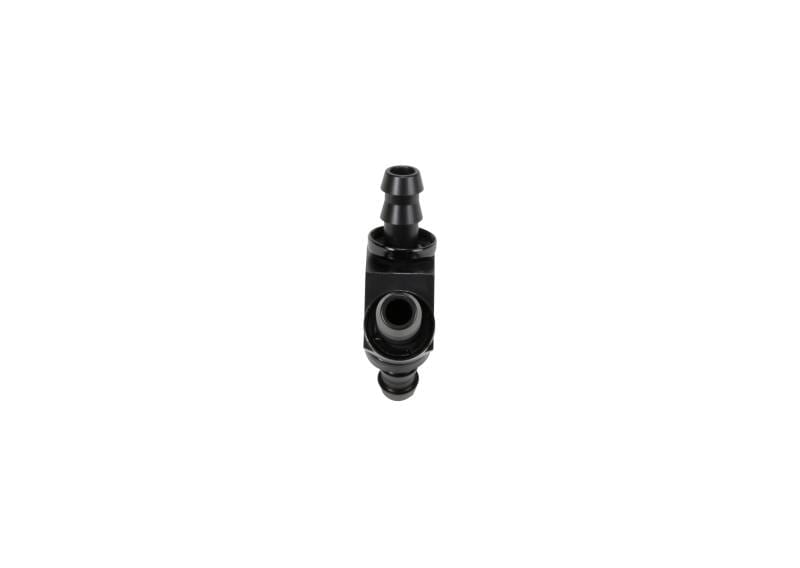 Fleece Performance Universal 3/8in Aluminum Y Barbed Fitting (For -6 Pushlock Hose) - Black Anodized - FPE-FIT-Y06-BLK