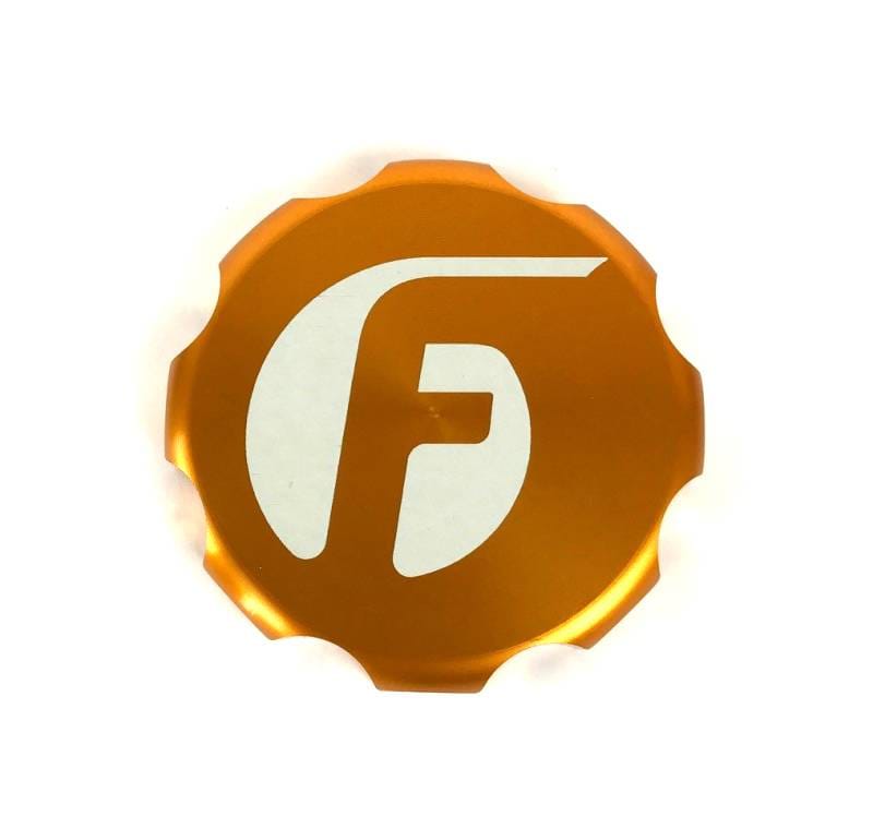 Fleece Performance 03-20016 Cummins Billet Oil Cap Cover - Orange - FPE-OC-CR-F-ORG
