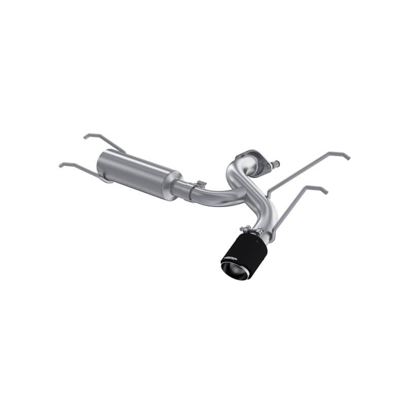 MBRP 16+ Mazda MX-5 Miata Single Rear Exit 2.5in Axle Back w/ Carbon Fiber Tips - T304 - S44523CF
