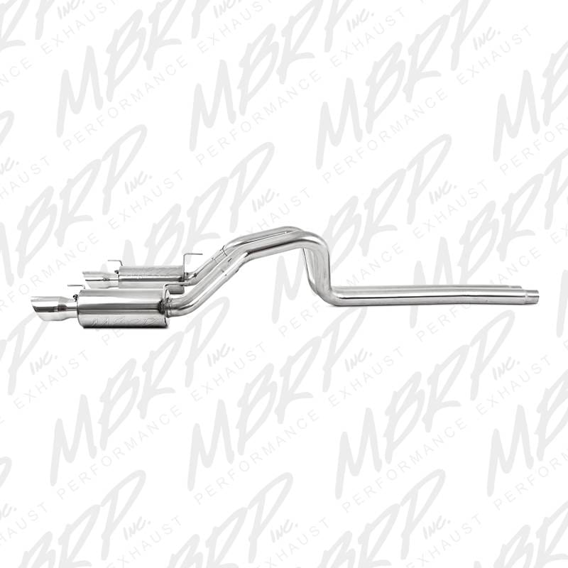 MBRP Exhaust 3" Cat Back, Dual Split Rear, Street Version, T304 S7269304