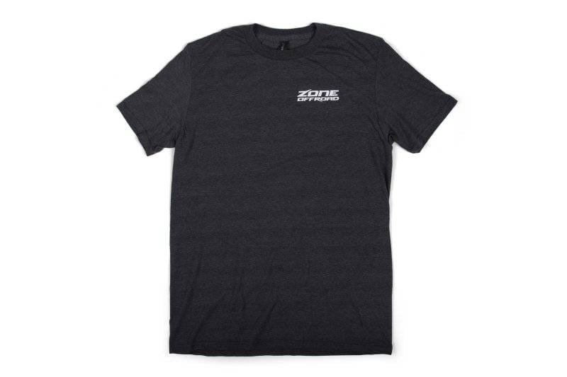 Zone Offroad Charcoal Gray Premium Cotton T-Shirt w/ Zone Offroad Logos - Small - ZONU9161S