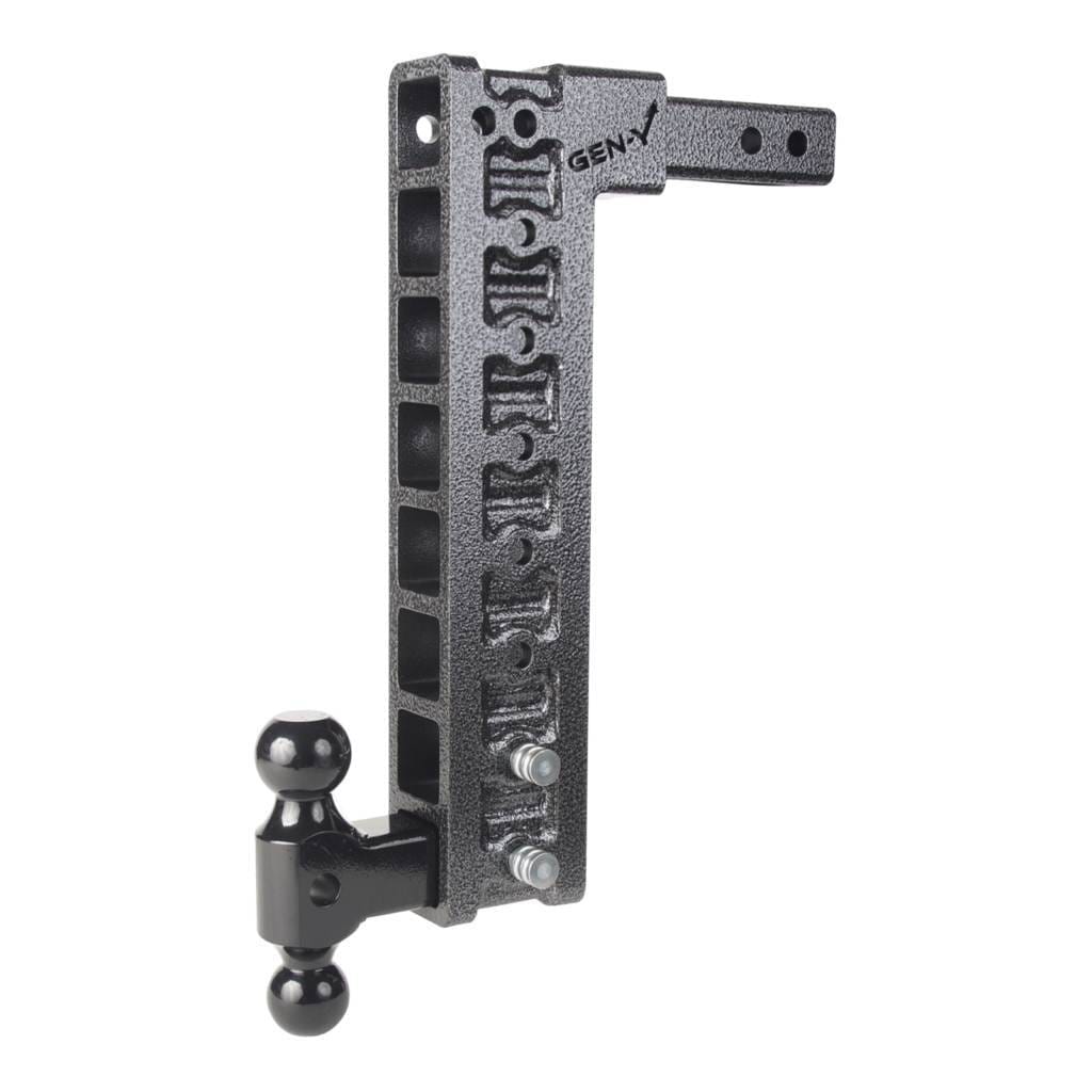 Gen-Y Mega Duty 2in Shank 17.5in Drop 10K Hitch w/GH-031 Dual-Ball w/GH-0100 Stabilizer Kit - GH-318