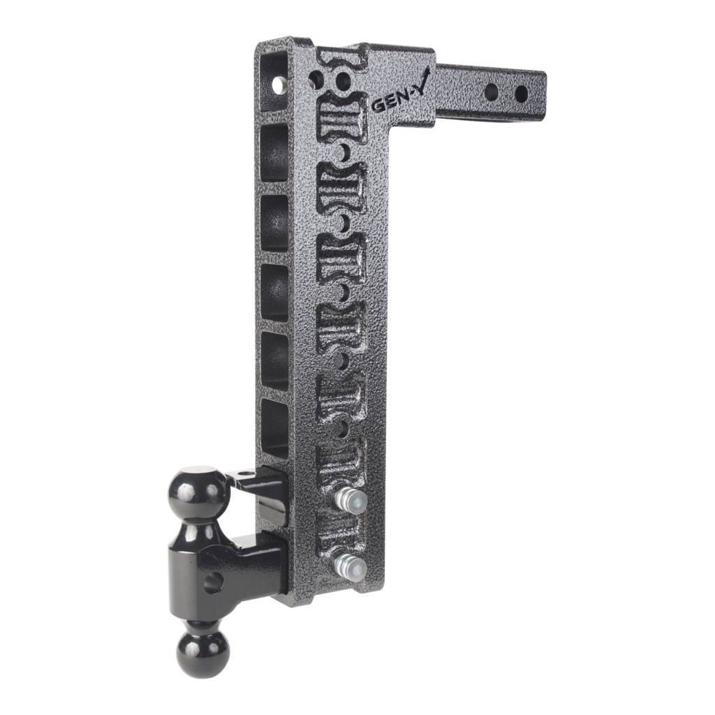 Gen-Y Mega Duty 2in Shank 17.5in Drop 10K Hitch w/Dual-Ball/Pintle Lock/Stabilizer Kit - GH-328