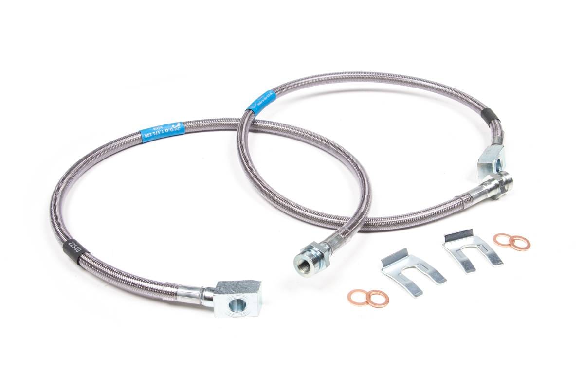 BDS Suspension 88-98 GM Front Stainless Brakelines - BDS101001