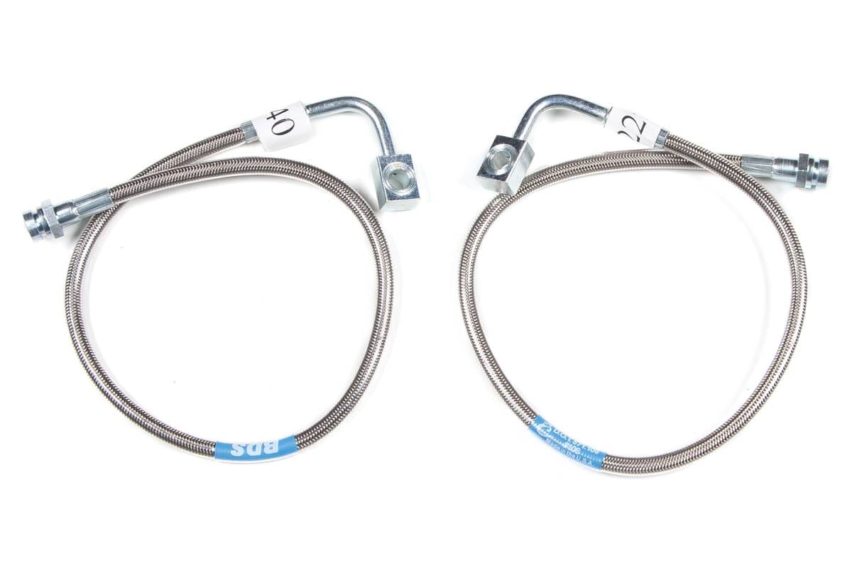 BDS Suspension Jeep JK Front Stainless Brakelines - BDS104002