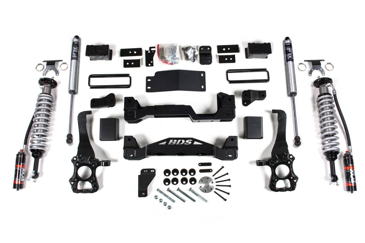 BDS Suspension 2015-2020 Ford F150 4wd 6" Coilover Suspension System, 5" Rear Block, 2.5 Front - BDS1532FPE