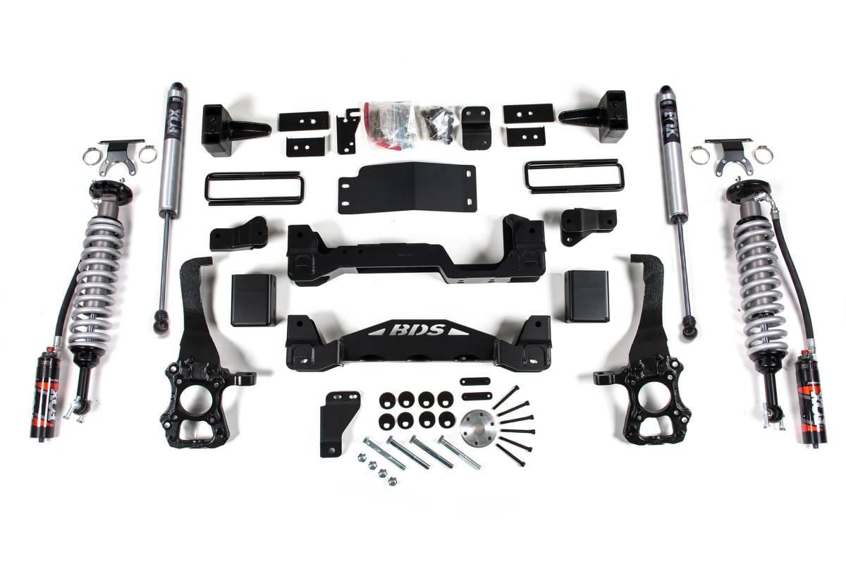 BDS Suspension 2015-2020 Ford F150 4wd 4" Coilover Suspension System, 2" Rear Block, 2.5 Front - BDS1533FPE