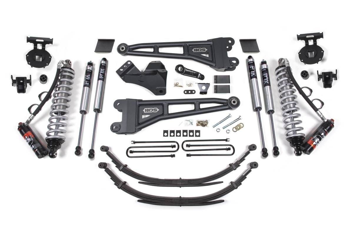 BDS Suspension 2011-2016 Ford F250/F350 4wd 6" Radius Arm Suspension Lift Kit, 6" Rear, Spring, - BDS1592FPE