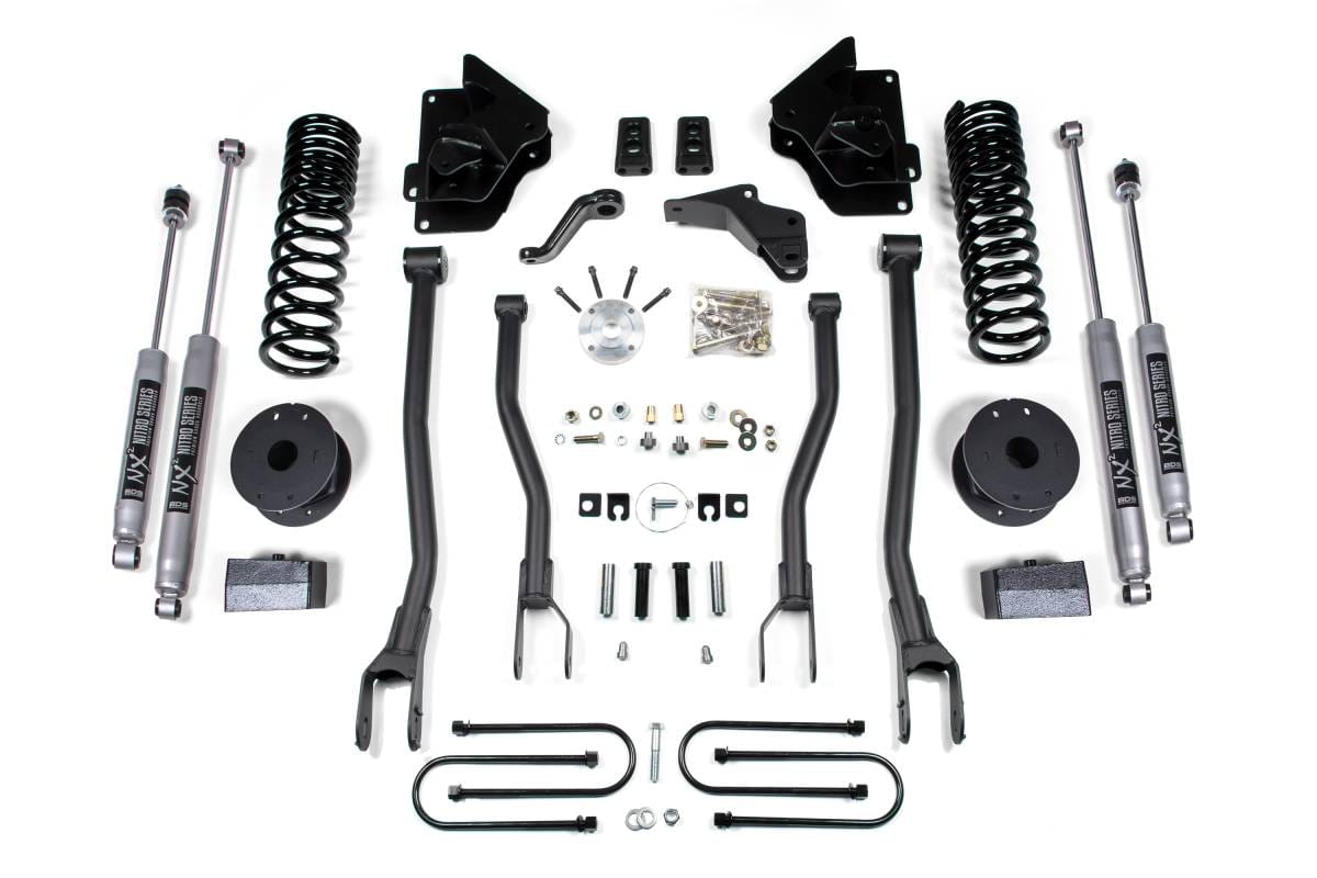 BDS Suspension 13-18 Ram 3500 4in 4 Link w/ Air Bag - Diesel - Fox Shocks - BDS1644FS