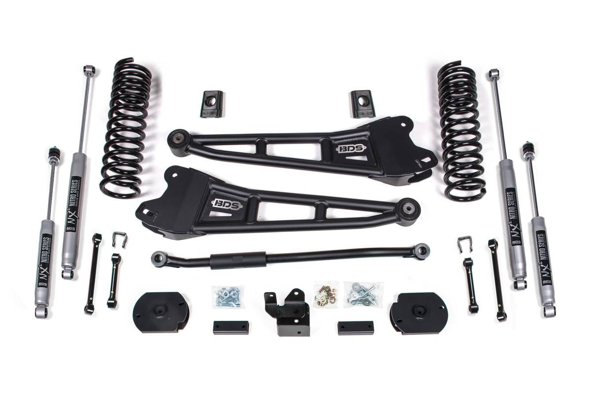 BDS Suspension 2019-2024 Ram 2500 3" Radius Arm Suspension Lift, 1.25" Rear, Spacer, Diesel - F - BDS1653FPE