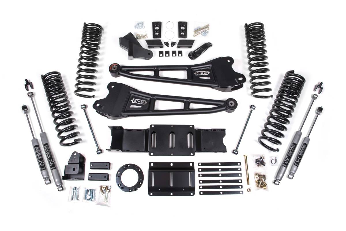 BDS Suspension 2019-2024 Ram 2500 6" Radius Arm Suspension Lift, 4.5" Rear, Spring, Diesel - Fo - BDS1680FPE