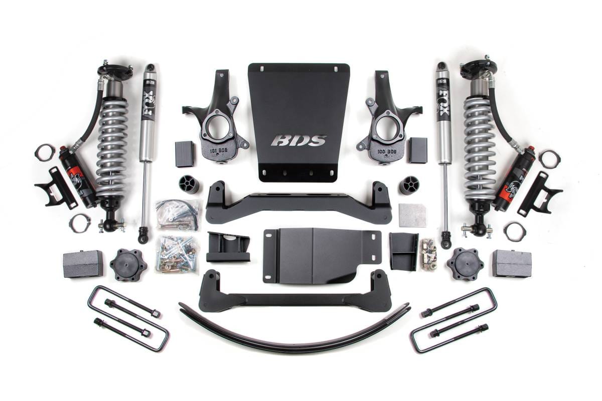 BDS Suspension 2007-2013 GM 1500 4wd 6" Suspension Lift Kit, 3.5" Rear, Leaf Spring - 2.5 PES C - BDS177PSS