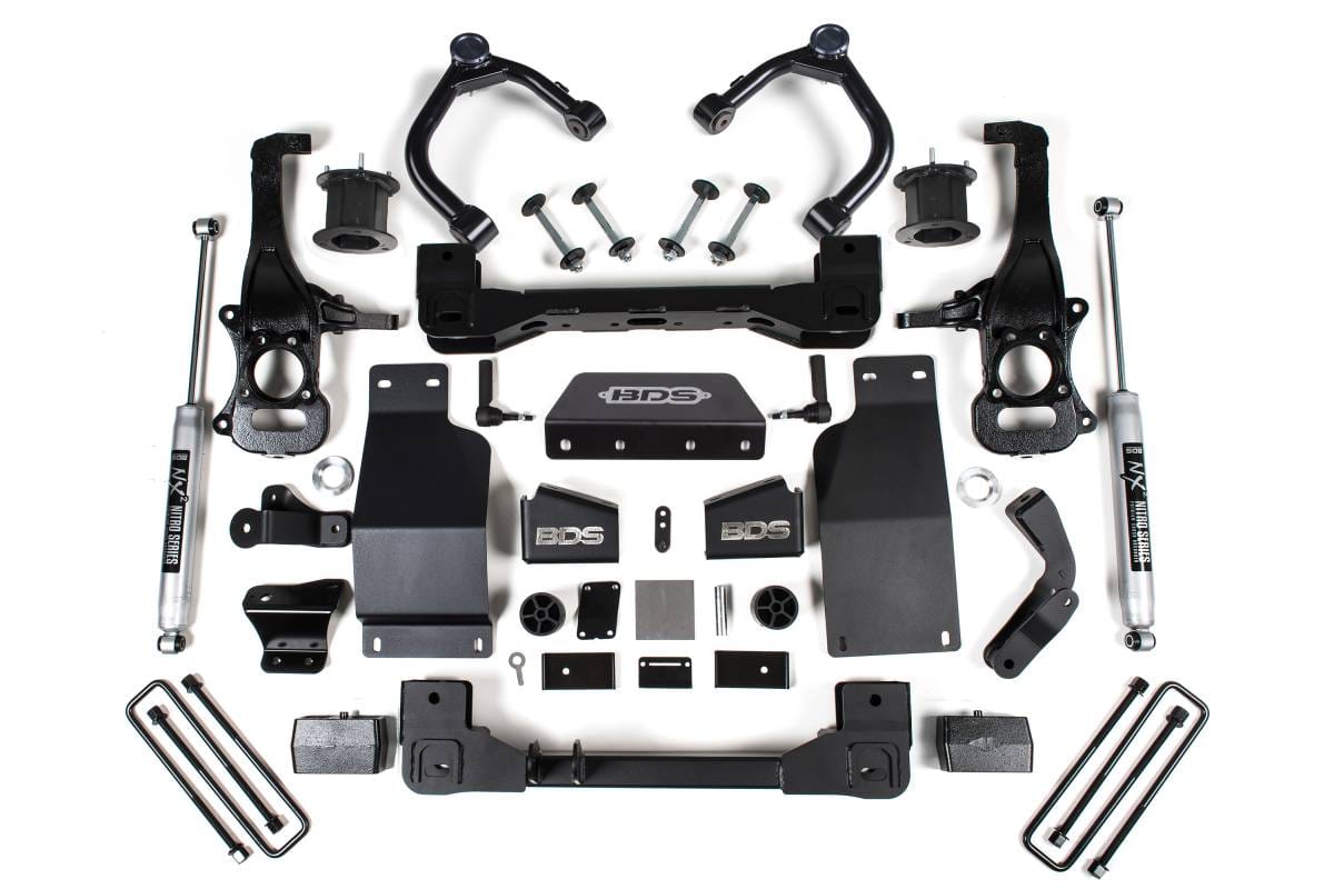 BDS Suspension 2019-2024 Chevy/GMC 1500 4wd 4" Snap Ring Coilover - Diesel - BDS1802FSR