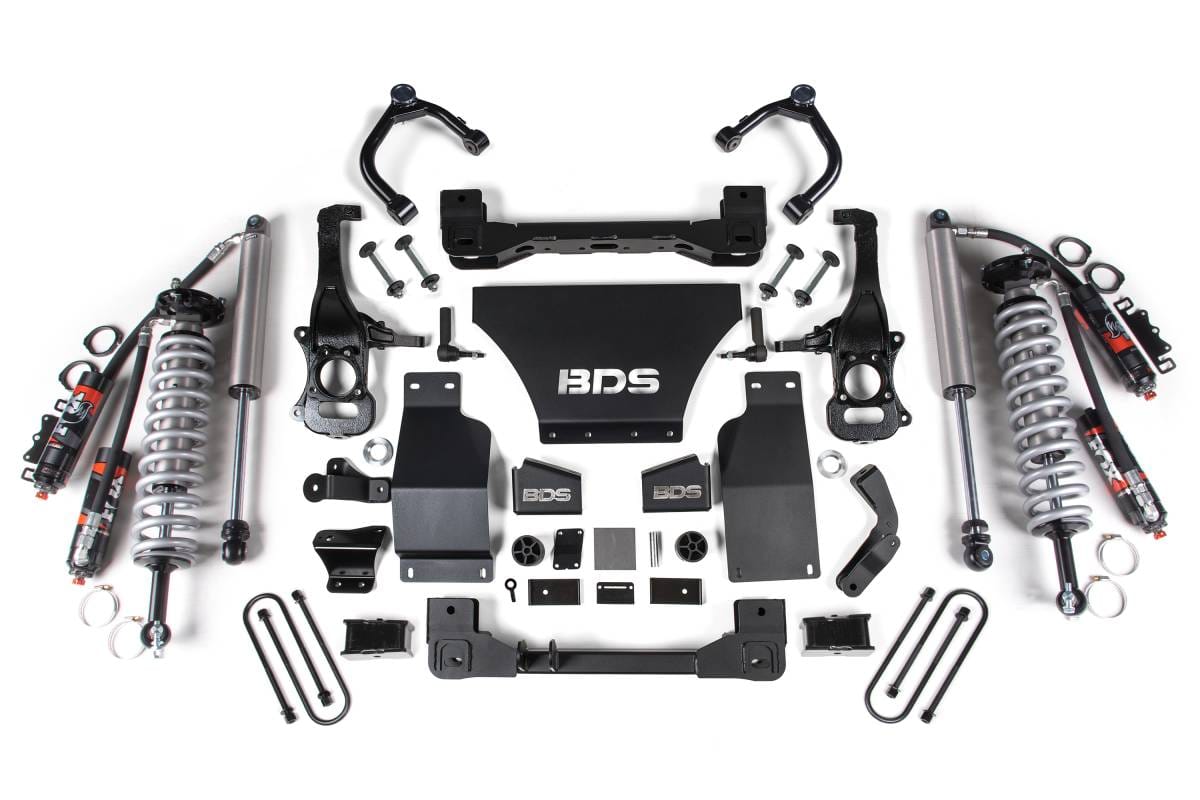 BDS Suspension 2025 Chevy TB/GMC AT4 1500 4wd 2.5" Suspension Lift Kit, V8 Gas, 1" Rear, Block - BDS1855PES