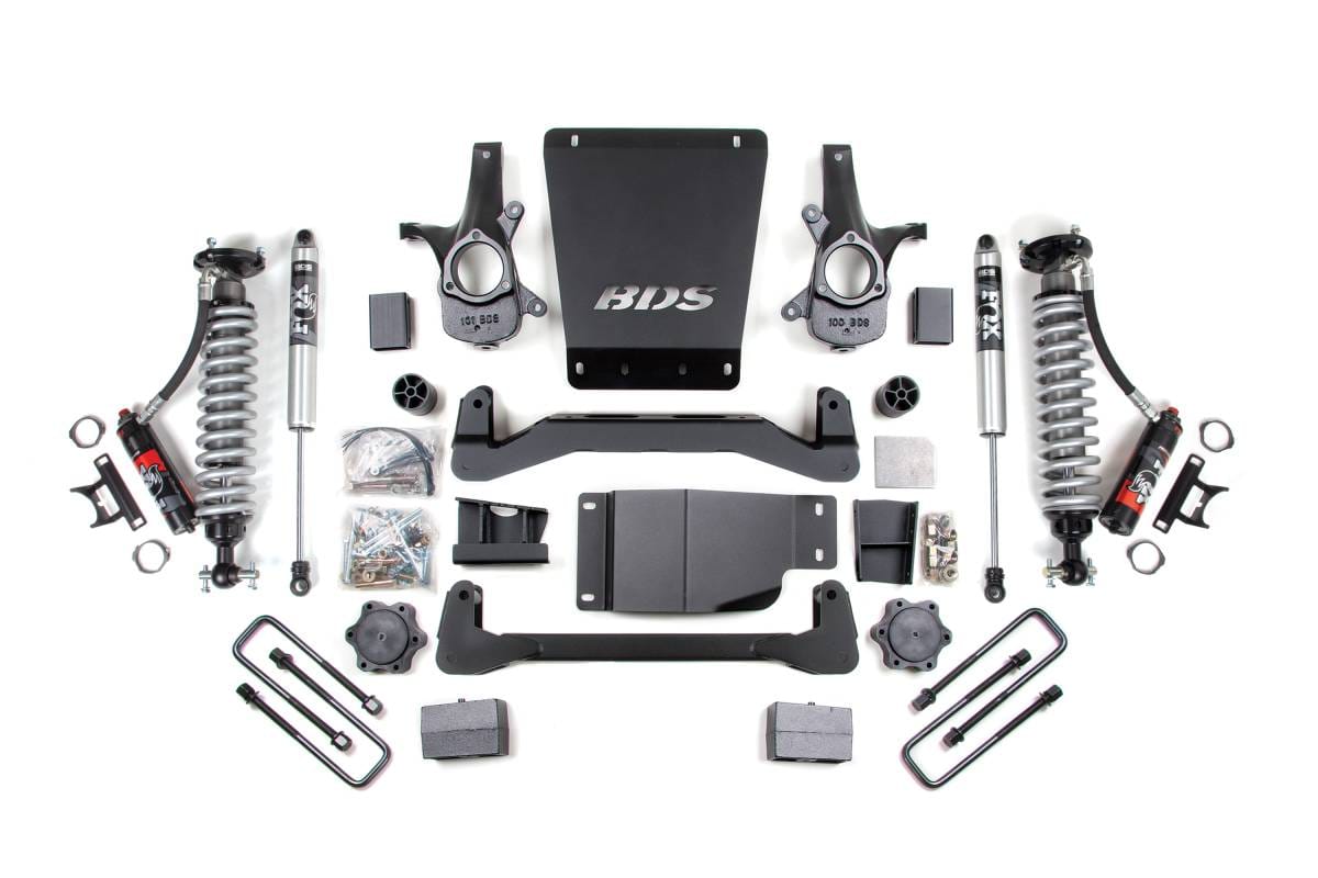 BDS Suspension 2007-2013 GM 1500 4wd 4" Suspension Lift Kit, 3.5" Rear, Leaf Spring - 2.5 PES C - BDS185PES