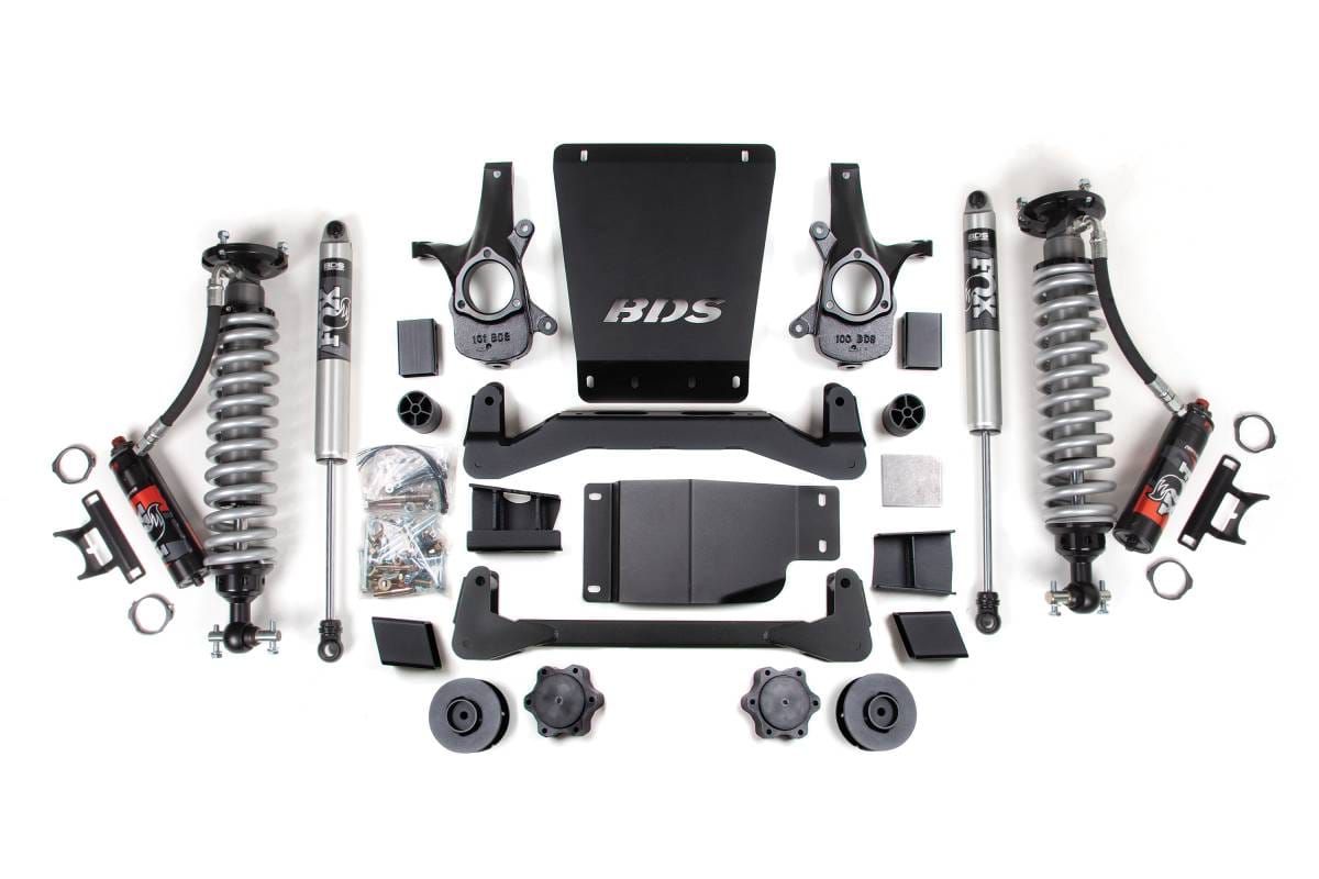 BDS Suspension 2007-2014 GM SUV 4wd 4" Suspension Lift Kit, 2" Rear, Coil Spring Spacer - 2.5 P - BDS188PSS