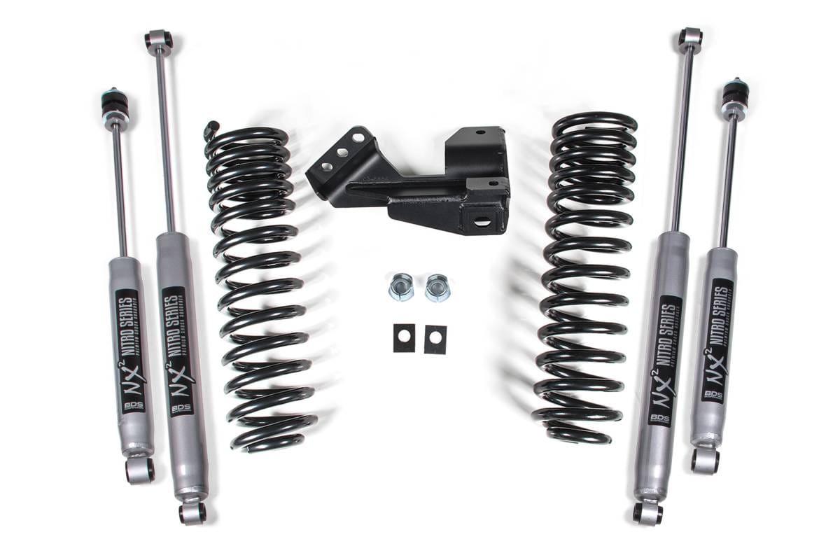 BDS Suspension 2017-2025 1"/2020-2023 2" F250/350 Performance Spring Kit - Fox - BDS1910FS