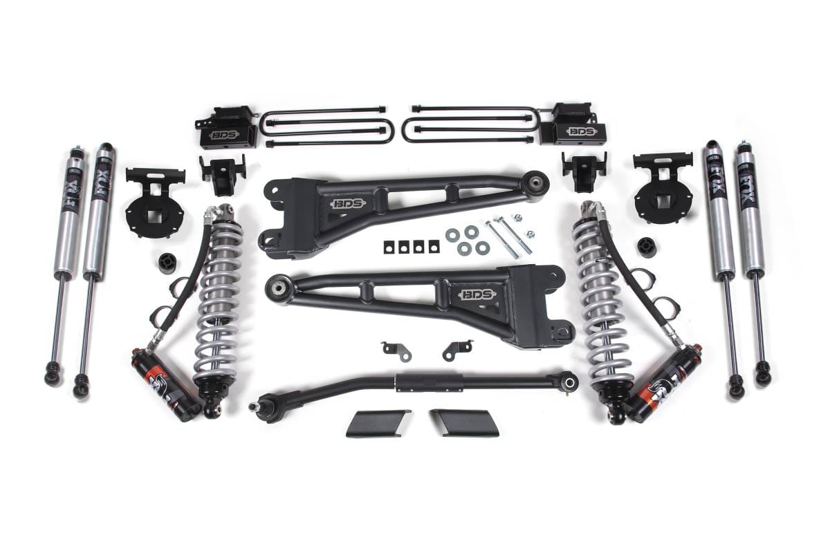 BDS Suspension 2020-2022 Ford F450 4wd 3" Radius Arm Suspension Lift Kit, 1" Rear Lift, Block, - BDS1915FPE