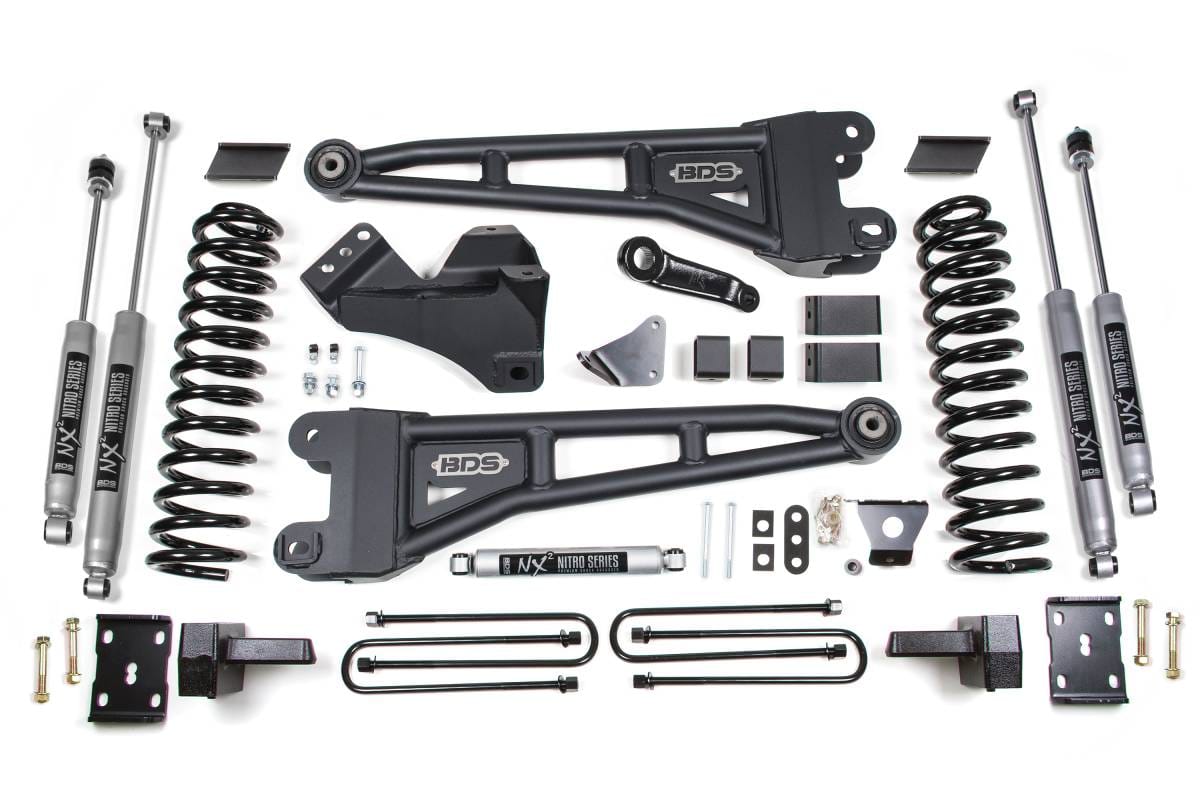 BDS Suspension 2005-2007 Ford F250/F350 4wd 6" Radius Arm Suspension Lift Kit, 4.5" Rear Lift, - BDS1946H
