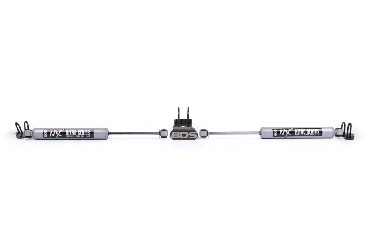 BDS Suspension Dual Stabilizer Kit - 2018-2025 Jeep Wrangler JL/JT Gladiator - NX2 Shocks - BDS2034DH