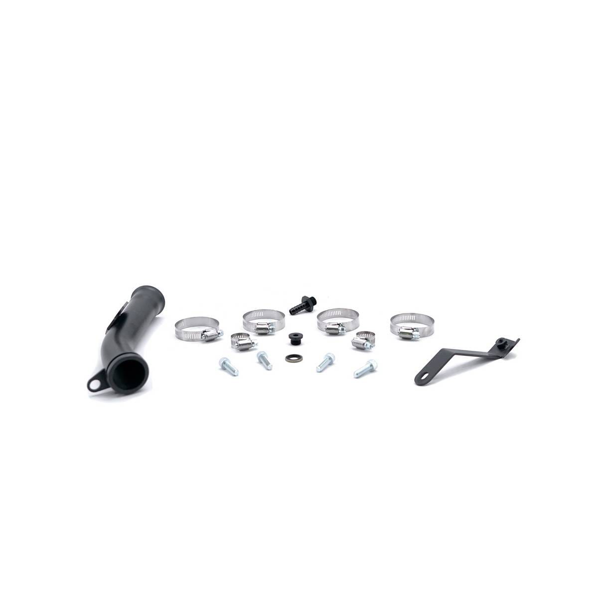 HSP 2006-2010 Chevrolet / GMC Billet Forward Facing Thermostat Housing Kit Silk Satin Black