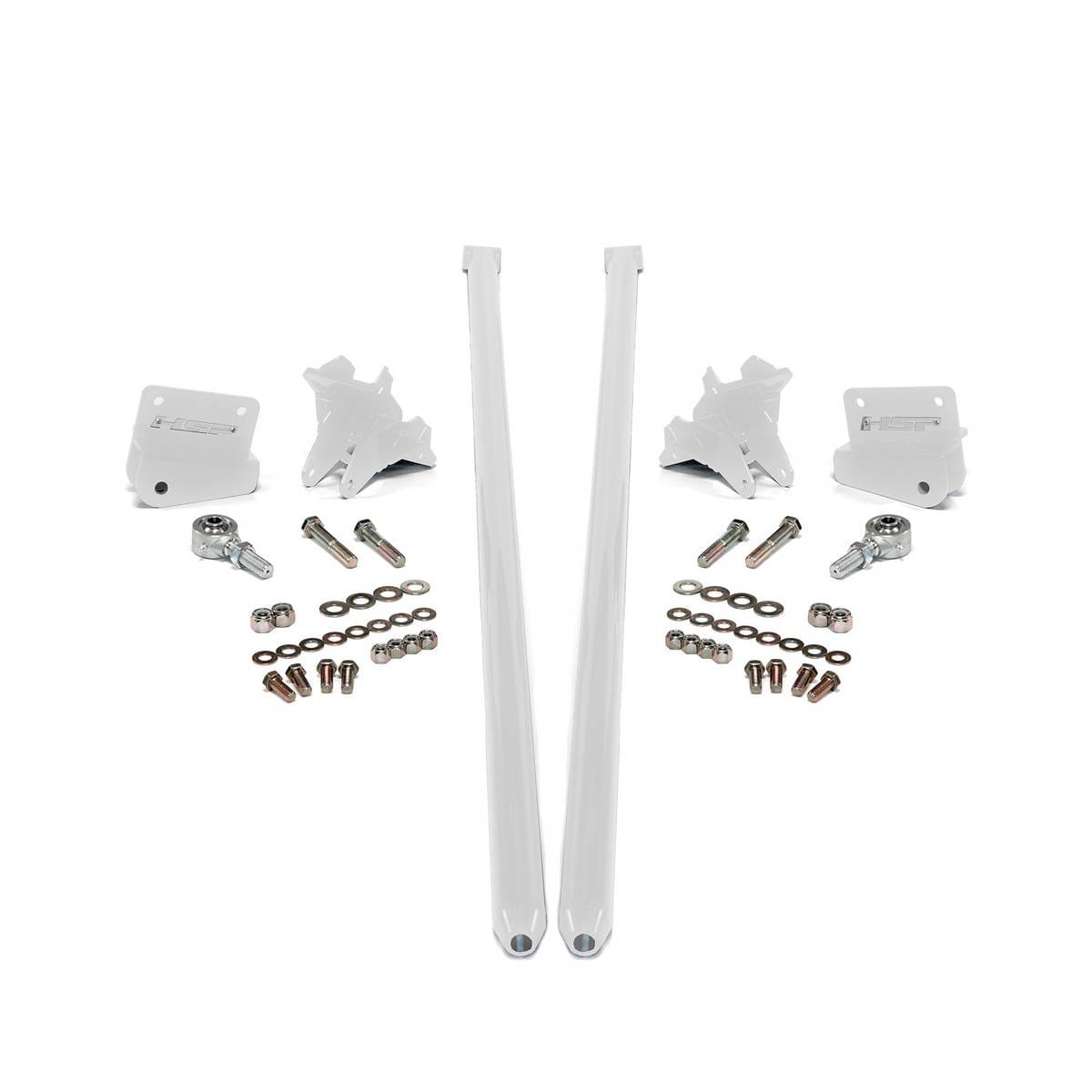 HSP 2001-2010 Chevrolet / GMC 75 inch Bolt On Traction Bars 3.5 inch Axle Diameter Polar White