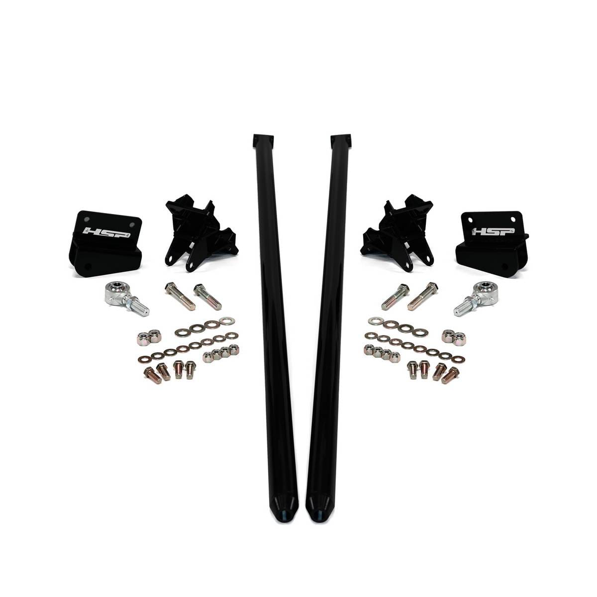 HSP 2001-2010 Chevrolet / GMC 58 inch Bolt On Traction Bars 3.5 inch Axle Diameter Silk Satin Black